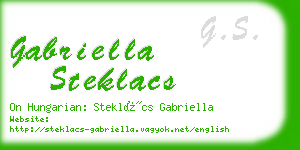 gabriella steklacs business card